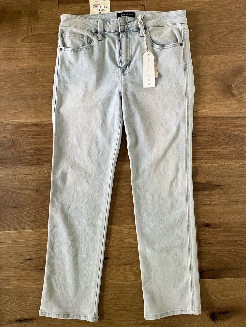 Sanctuary Modern Straight Crop Light Wash Jeans NWT Size 29